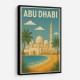 Abu Dhabi - UAE Travel Poster Abu Dhabi - UAE Travel Poster