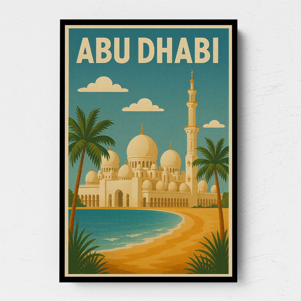 Abu Dhabi - UAE Travel Poster Abu Dhabi - UAE Travel Poster