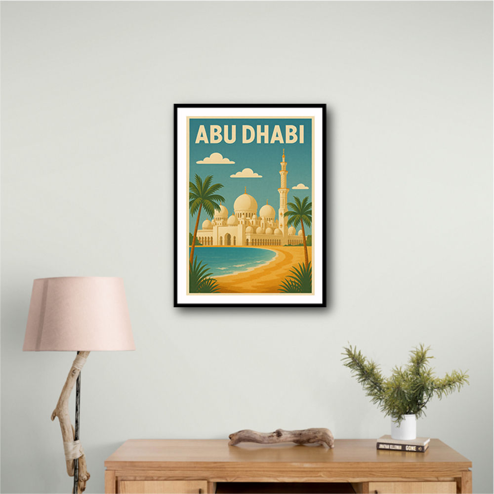 Abu Dhabi - UAE Travel Poster Abu Dhabi - UAE Travel Poster