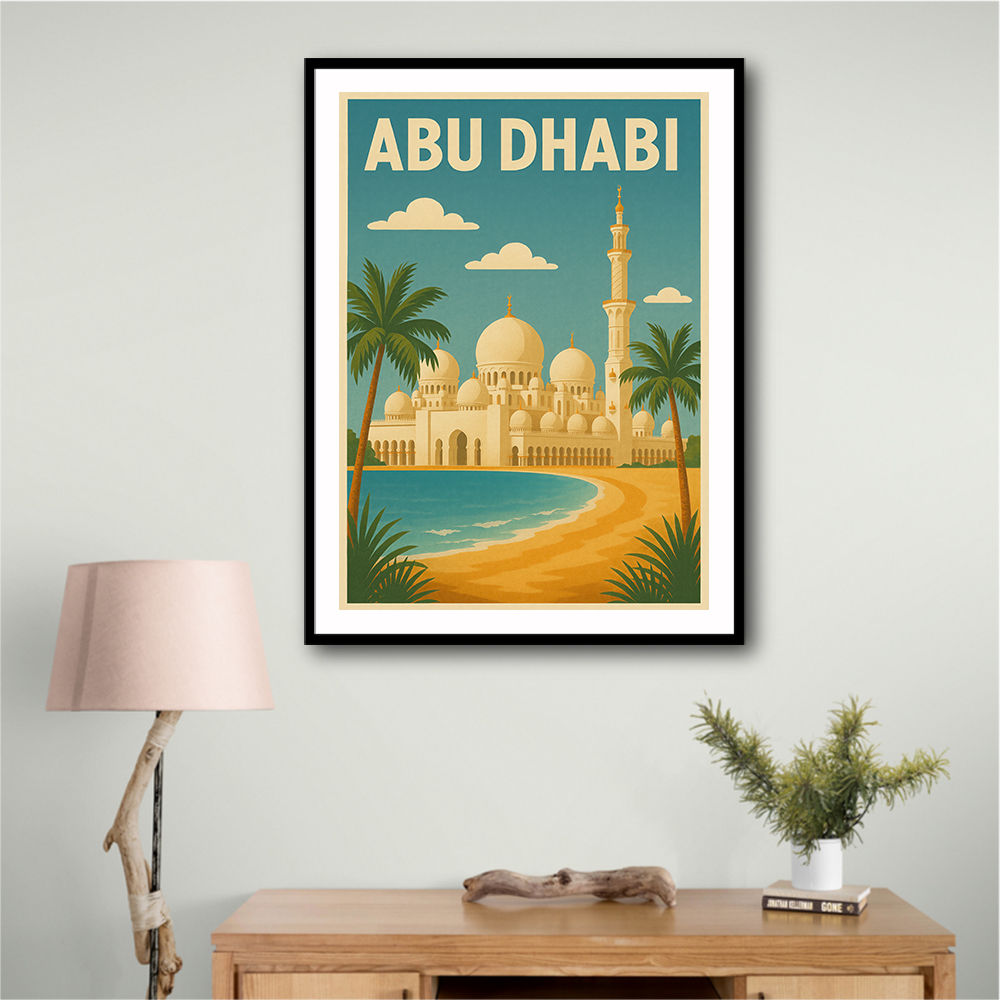 Abu Dhabi - UAE Travel Poster Abu Dhabi - UAE Travel Poster