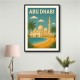 Abu Dhabi - UAE Travel Poster Abu Dhabi - UAE Travel Poster