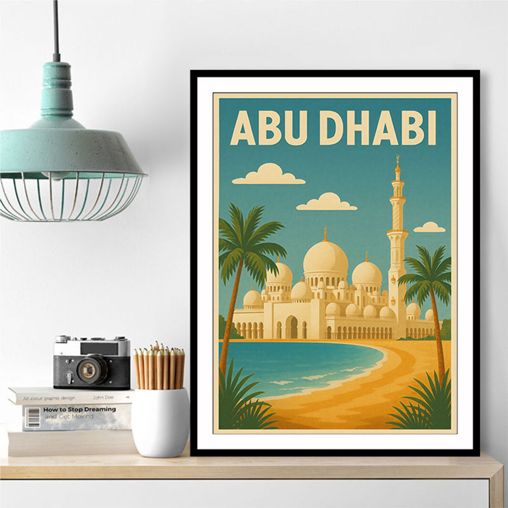 Abu Dhabi - UAE Travel Poster Abu Dhabi - UAE Travel Poster