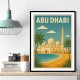 Abu Dhabi - UAE Travel Poster Abu Dhabi - UAE Travel Poster
