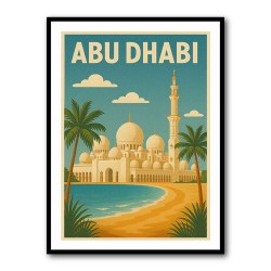 Abu Dhabi - UAE Travel Poster