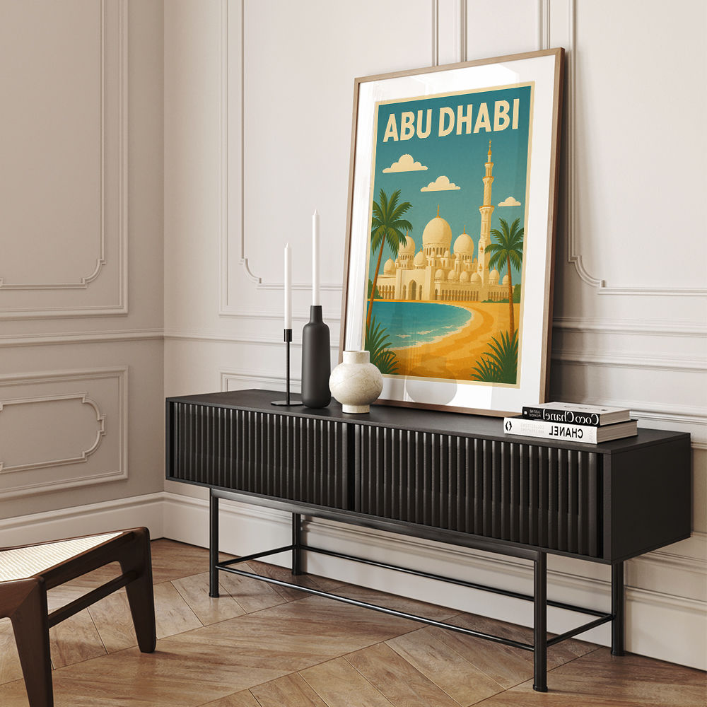 Abu Dhabi - UAE Travel Poster Abu Dhabi - UAE Travel Poster