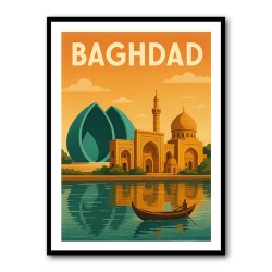 Baghdad Travel Poster Wall Art