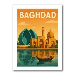 Baghdad Travel Poster Wall Art