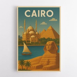 Cairo Travel Poster Wall Art