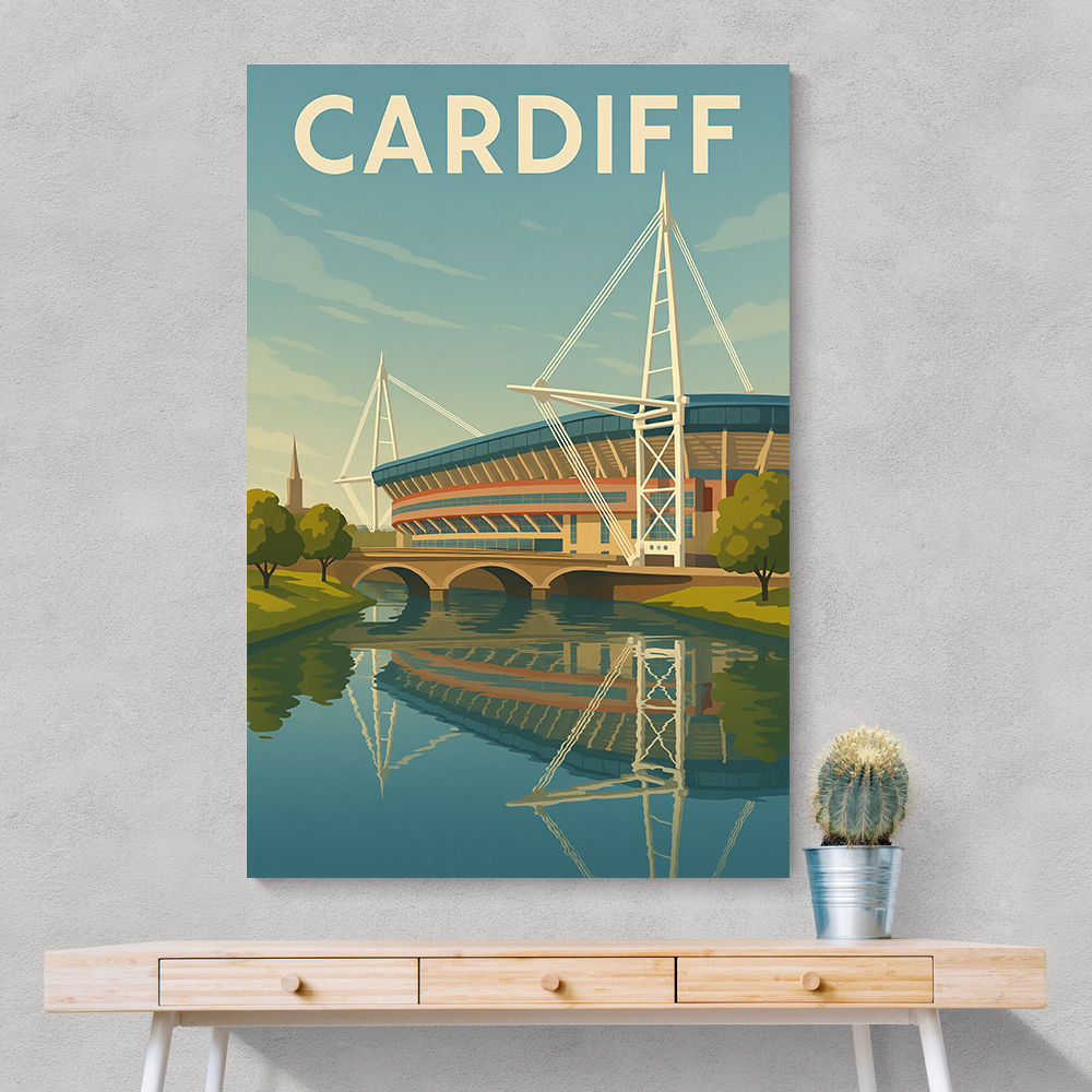 Cardiff Travel Poster 1 Wall Art Cardiff Travel Poster 1 Wall Art