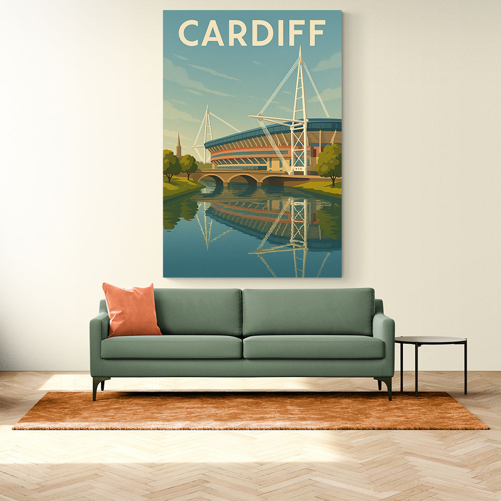 Cardiff Travel Poster 1 Wall Art Cardiff Travel Poster 1 Wall Art