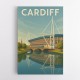 Cardiff Travel Poster 1 Wall Art Cardiff Travel Poster 1 Wall Art