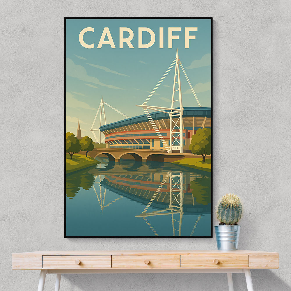 Cardiff Travel Poster 1 Wall Art Cardiff Travel Poster 1 Wall Art