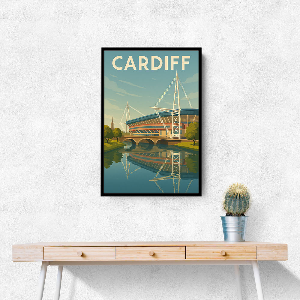 Cardiff Travel Poster 1 Wall Art Cardiff Travel Poster 1 Wall Art