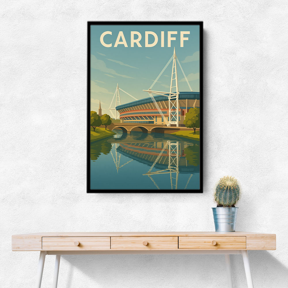 Cardiff Travel Poster 1 Wall Art Cardiff Travel Poster 1 Wall Art