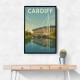 Cardiff Travel Poster 1 Wall Art Cardiff Travel Poster 1 Wall Art