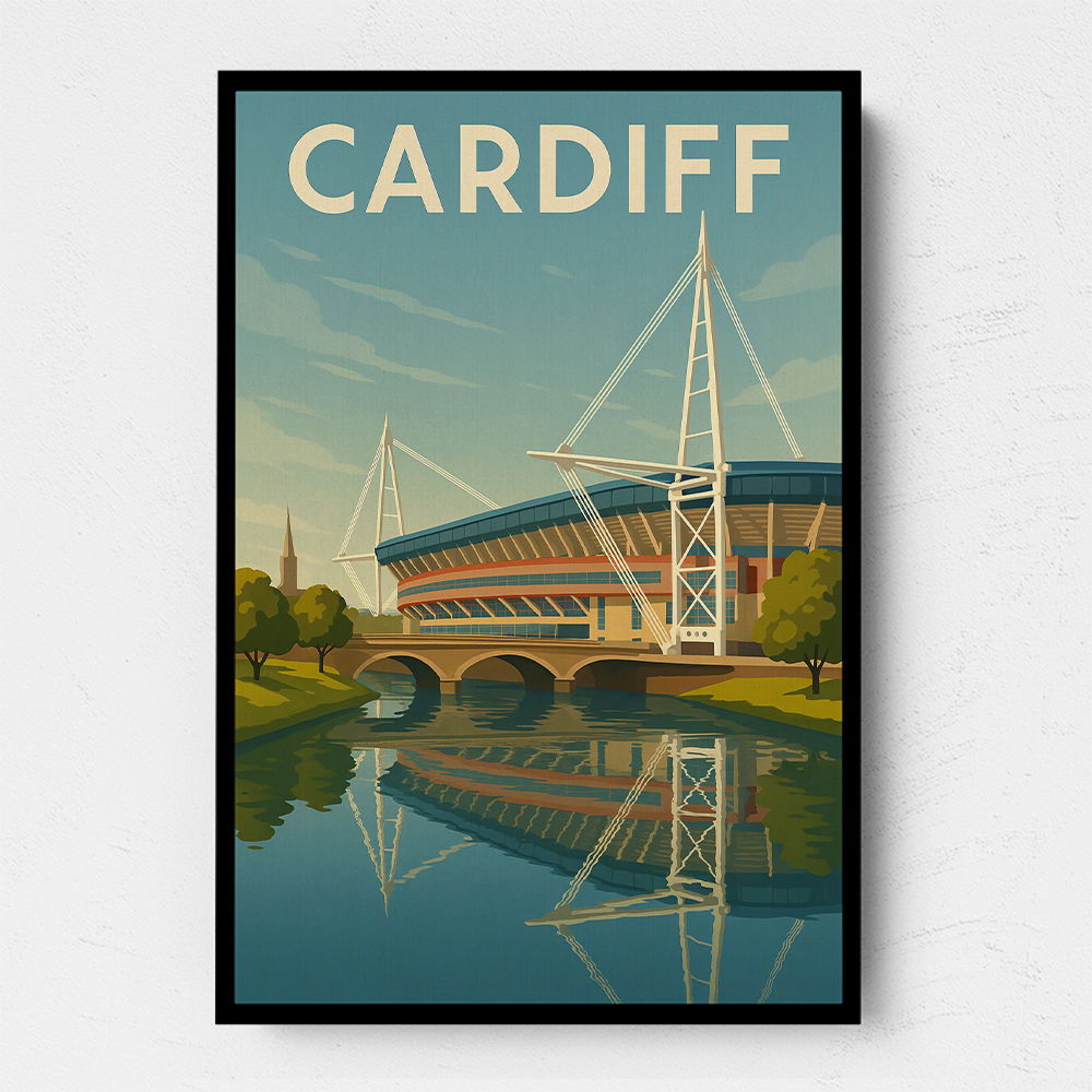 Cardiff Travel Poster 1 Wall Art Cardiff Travel Poster 1 Wall Art