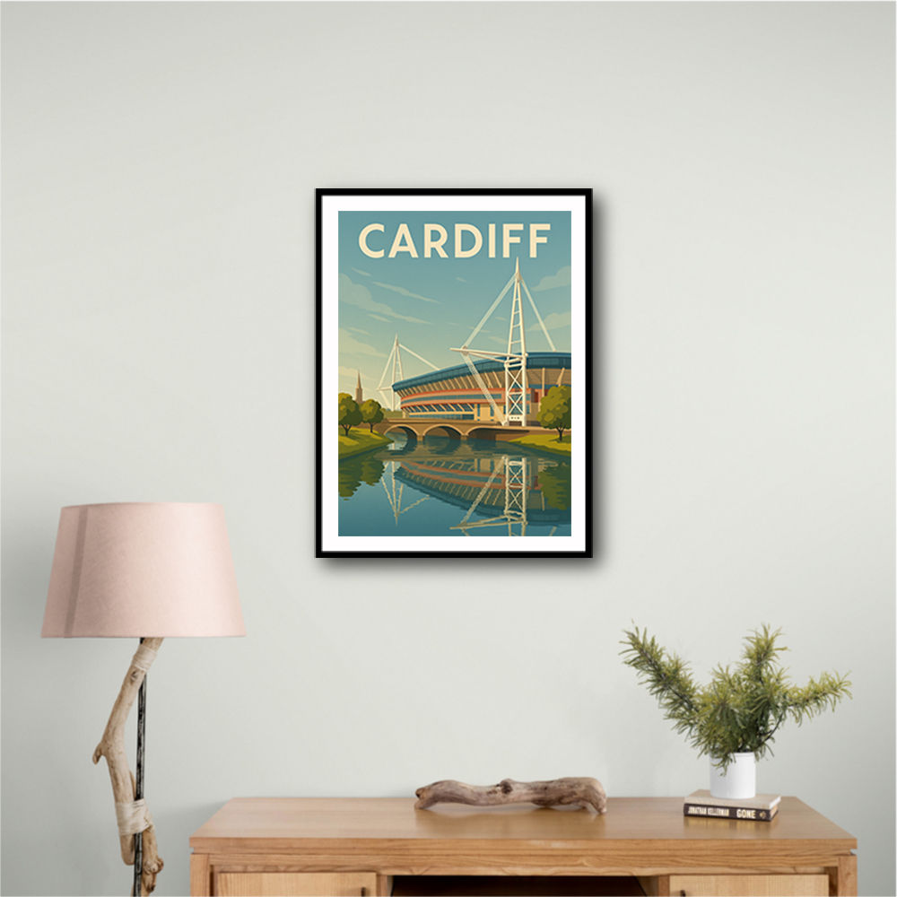 Cardiff Travel Poster 1 Wall Art Cardiff Travel Poster 1 Wall Art