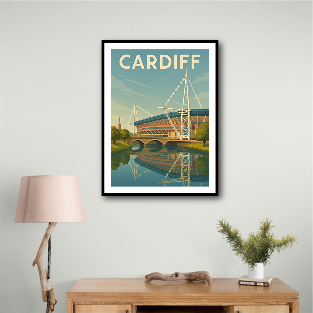 Cardiff Travel Poster 1 Wall Art Cardiff Travel Poster 1 Wall Art