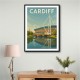 Cardiff Travel Poster 1 Wall Art Cardiff Travel Poster 1 Wall Art