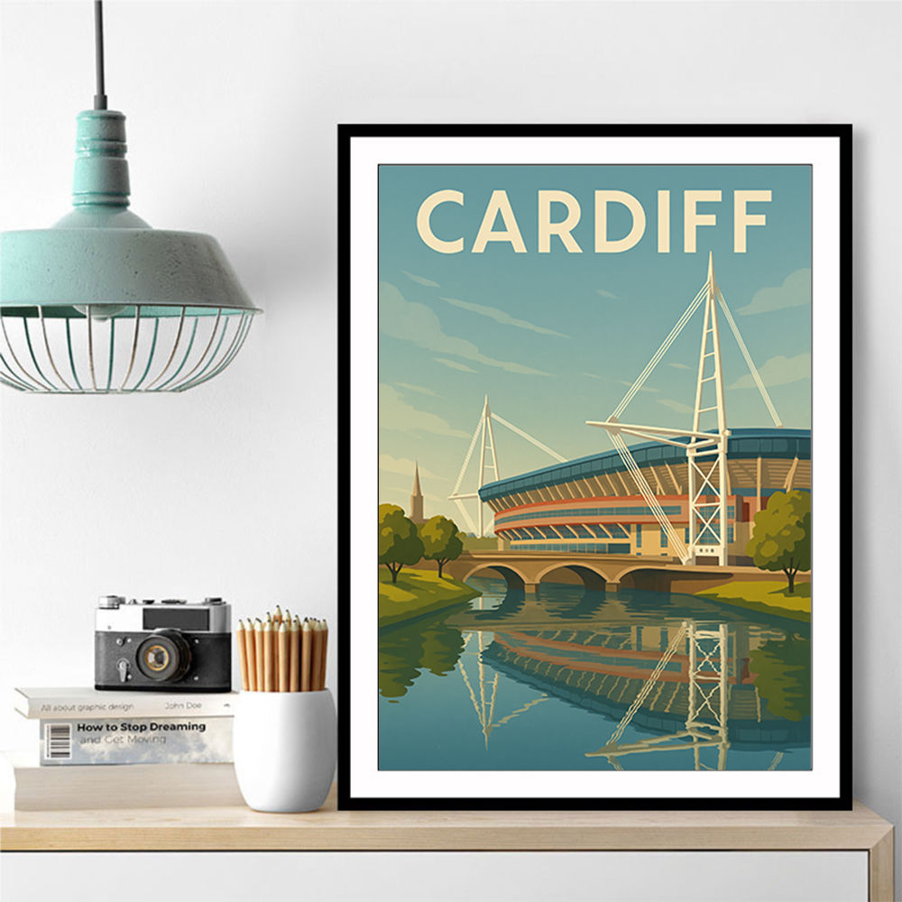 Cardiff Travel Poster 1 Wall Art Cardiff Travel Poster 1 Wall Art