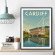 Cardiff Travel Poster 1 Wall Art Cardiff Travel Poster 1 Wall Art