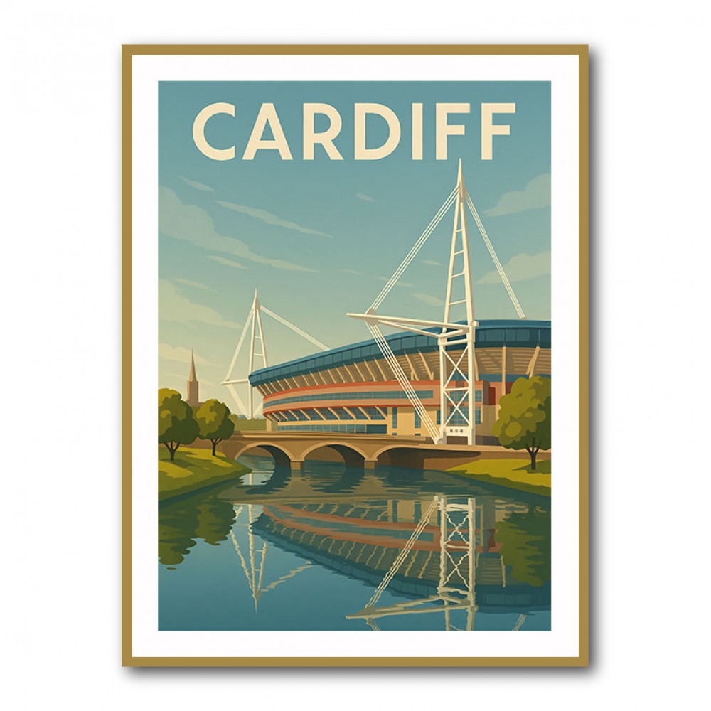 Cardiff Travel Poster 1 Wall Art Cardiff Travel Poster 1 Wall Art