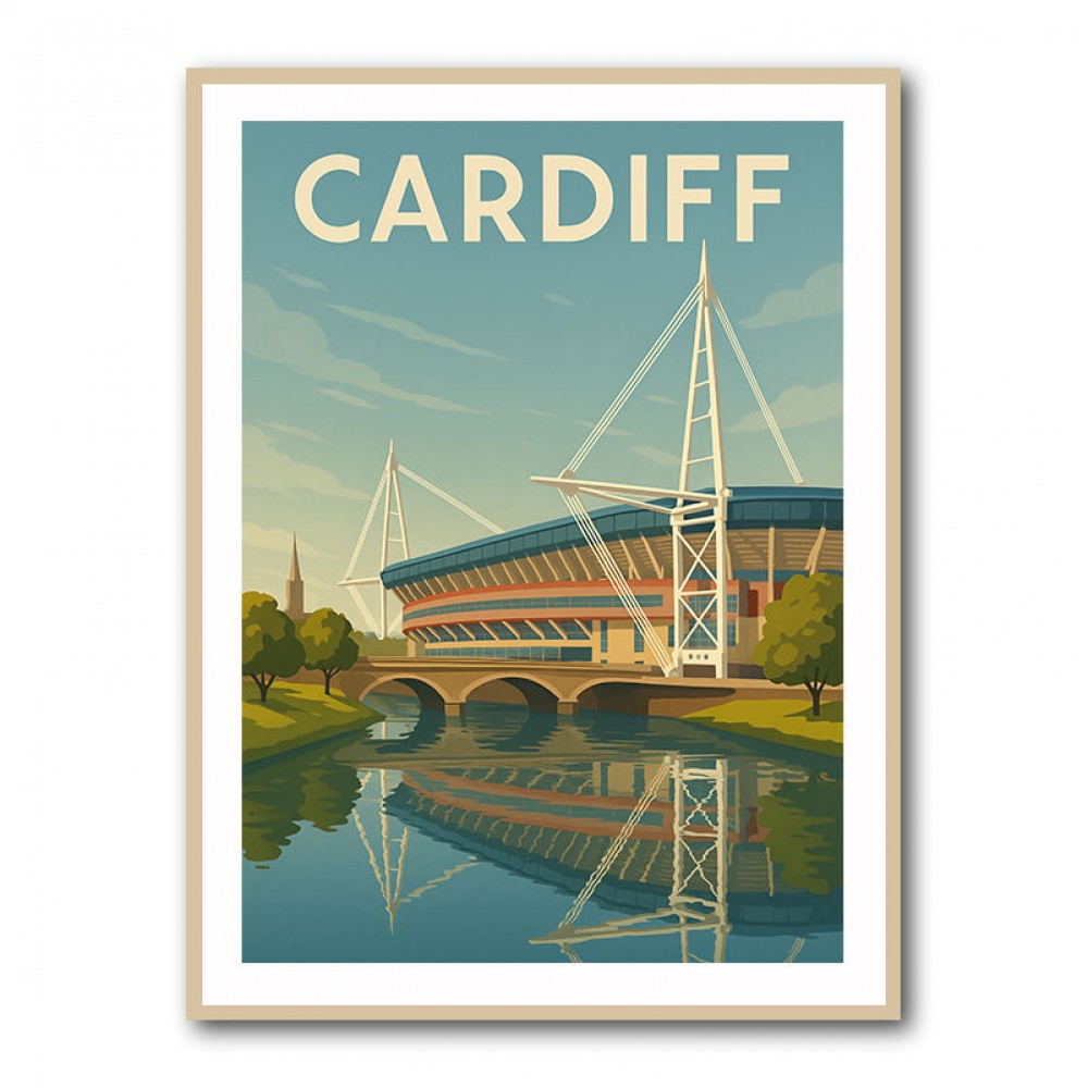 Cardiff Travel Poster 1 Wall Art Cardiff Travel Poster 1 Wall Art