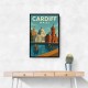 Cardiff Travel Poster Wall Art Cardiff Travel Poster Wall Art