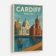 Cardiff Travel Poster Wall Art Cardiff Travel Poster Wall Art