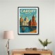 Cardiff Travel Poster Wall Art Cardiff Travel Poster Wall Art