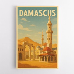 Damascus Travel Poster Wall Art
