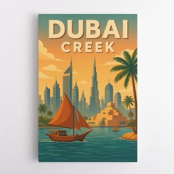 Dubai Creek Poster 1 Wall Art