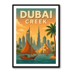 Dubai Creek Poster 1 Wall Art