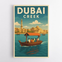 Dubai Creek Poster Wall Art