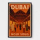Dubai Gold Souq Travel Poster Wall Art Dubai Gold Souq Travel Poster Wall Art