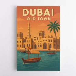 Dubai Old Town Poster Wall Art