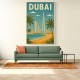 Dubai Travel Poster Wall Art