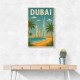 Dubai Travel Poster Wall Art