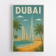 Dubai Travel Poster Wall Art
