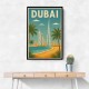 Dubai Travel Poster Wall Art