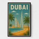 Dubai Travel Poster Wall Art