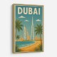 Dubai Travel Poster Wall Art