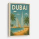 Dubai Travel Poster Wall Art