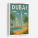 Dubai Travel Poster Wall Art