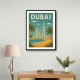 Dubai Travel Poster Wall Art