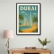 Dubai Travel Poster Wall Art