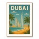 Dubai Travel Poster Wall Art
