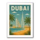 Dubai Travel Poster Wall Art