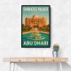 Emirates Palace Abu Dhabi Travel Poster Wall Art