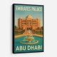 Emirates Palace Abu Dhabi Travel Poster Wall Art